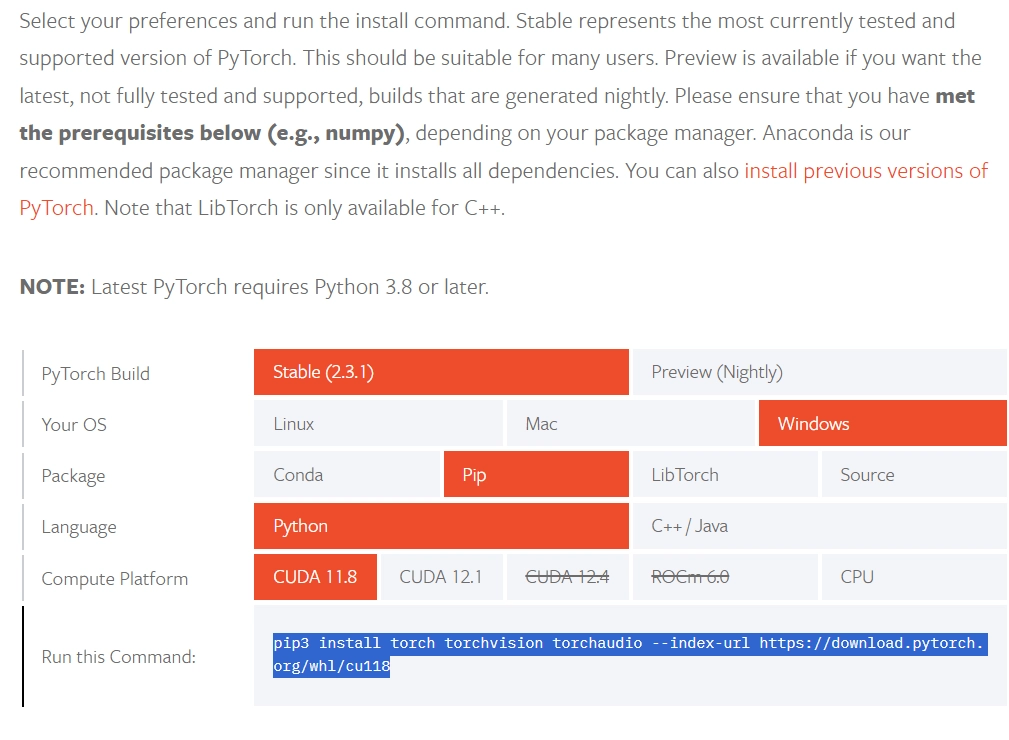 pip install pytorch